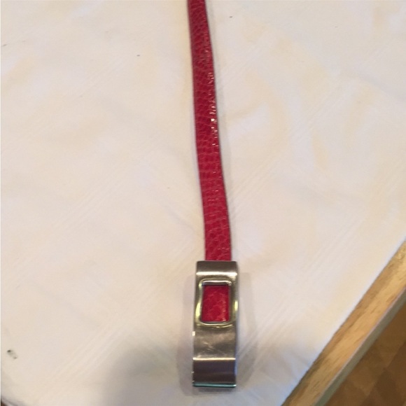 ๐ B.D. Jeffries Genuine Alligator Red Belt - Picture 2 of 5